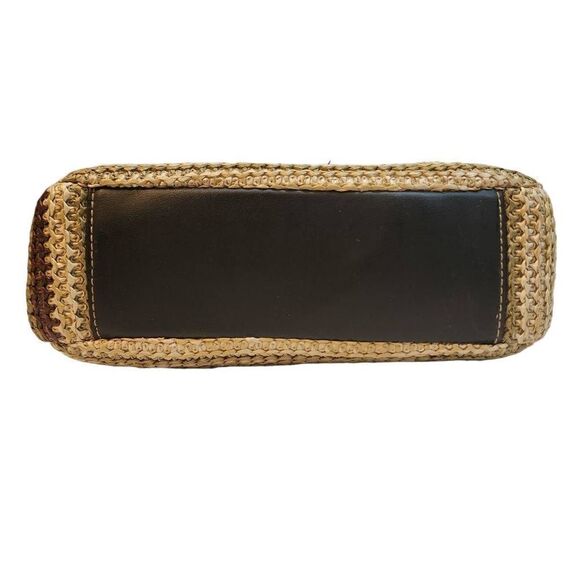 Charter Club Classics Women's Tan Snap Closure Striped Crossbody Bag - Picture 8 of 16